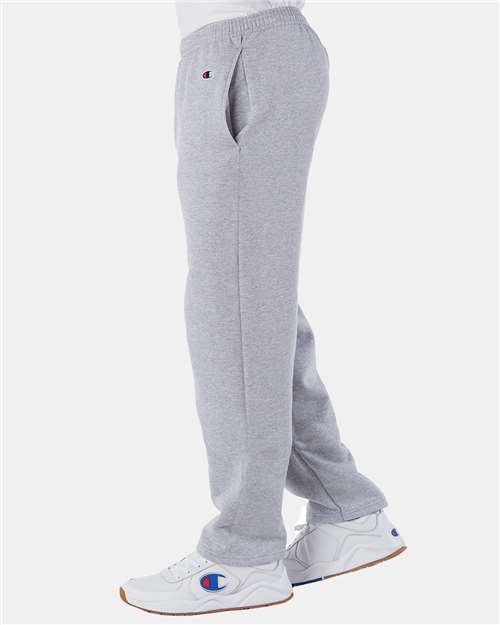 Unisex Powerblend® Open-Bottom Sweatpants with Pockets – On Model – Side