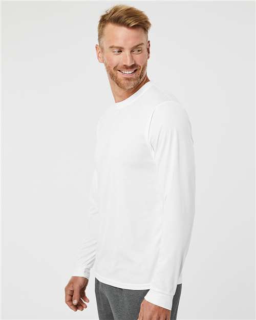 Unisex Nexgen Performance Long Sleeve T-Shirt – On Model – Side