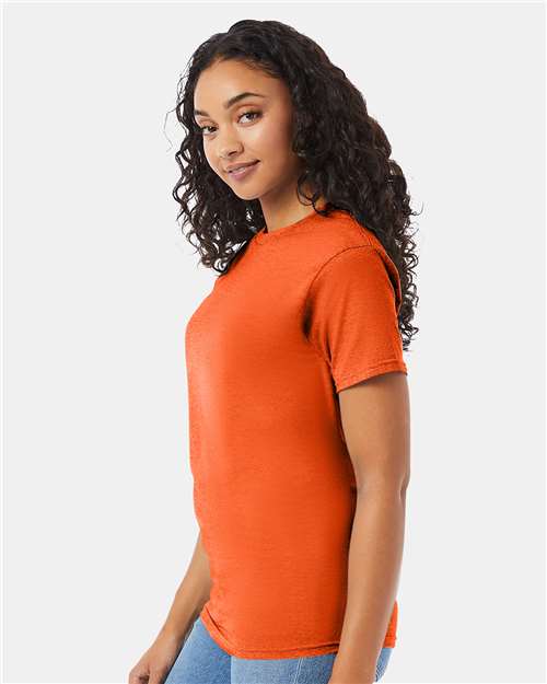 Unisex Essential-T T-Shirt – On Model – Side