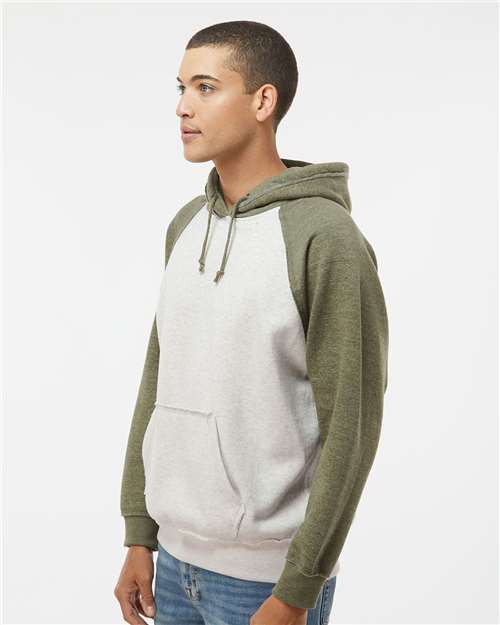 Men's Vintage Heather Hooded Sweatshirt – On Model – Side