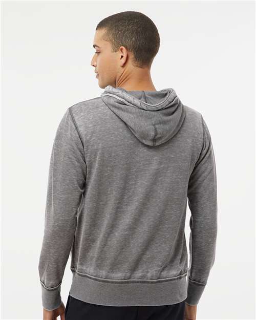 Men's Vintage Zen Fleece Full-Zip Hooded Sweatshirt – On Model – Back
