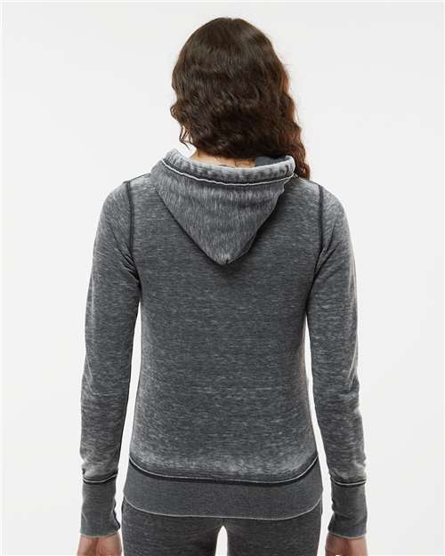 Women's Zen Fleece Full-Zip Hooded Sweatshirt – On Model – Back