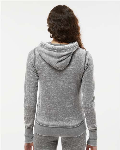 Women's Zen Fleece Full-Zip Hooded Sweatshirt – On Model – Back