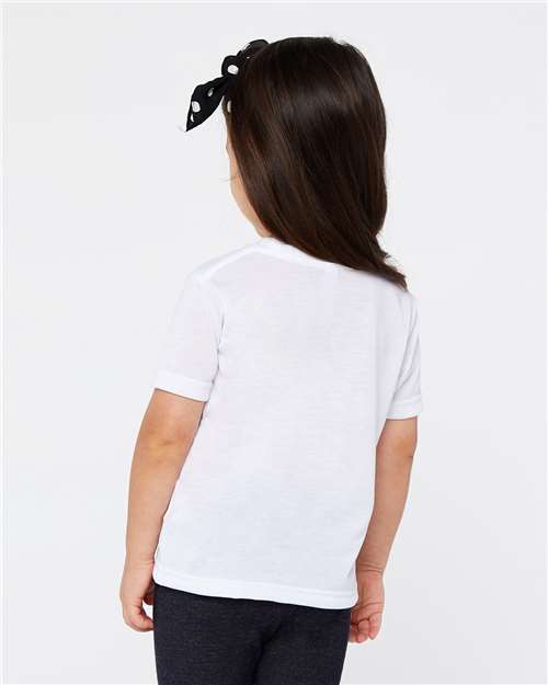 Toddler Polyester Sublimation Tee – On Model – Back