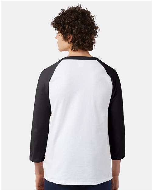 Unisex Raglan Baseball T-Shirt – On Model – Back