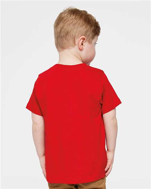Toddler Fine Jersey Tee – On Model – Back