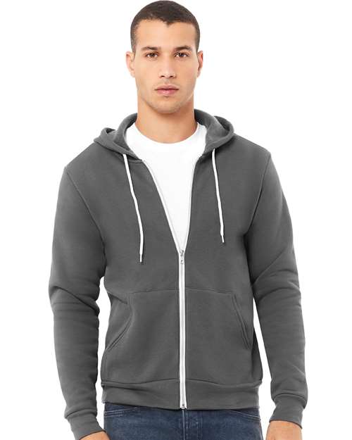Unisex Sponge Fleece Full-Zip Hoodie Sweatshirt