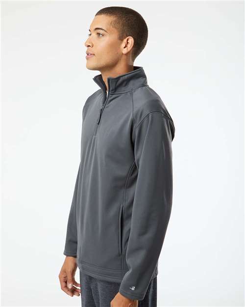 Men's Performance Quarter-Zip Pullover – On Model – Side