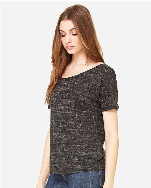 Women’s Slouchy Tee – On Model – Side