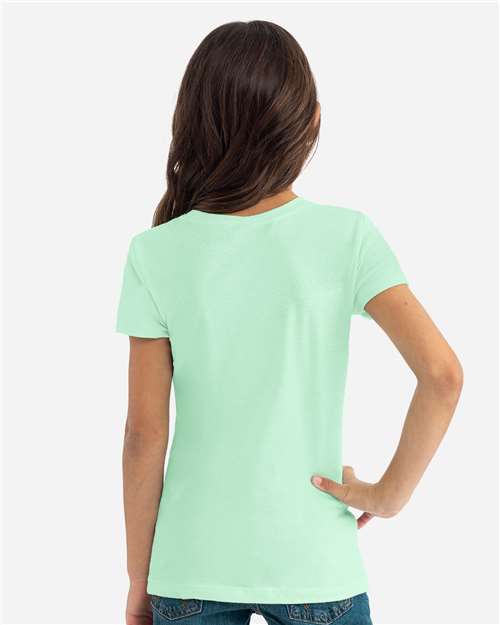 Girls’ CVC Princess T-Shirt – On Model – Back