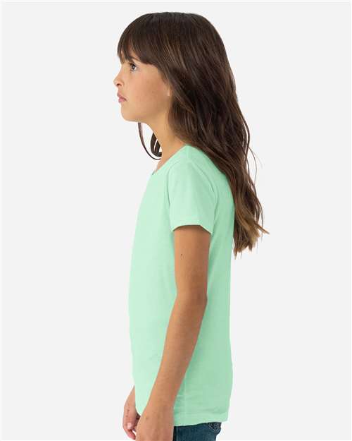 Girls’ CVC Princess T-Shirt – On Model – Side