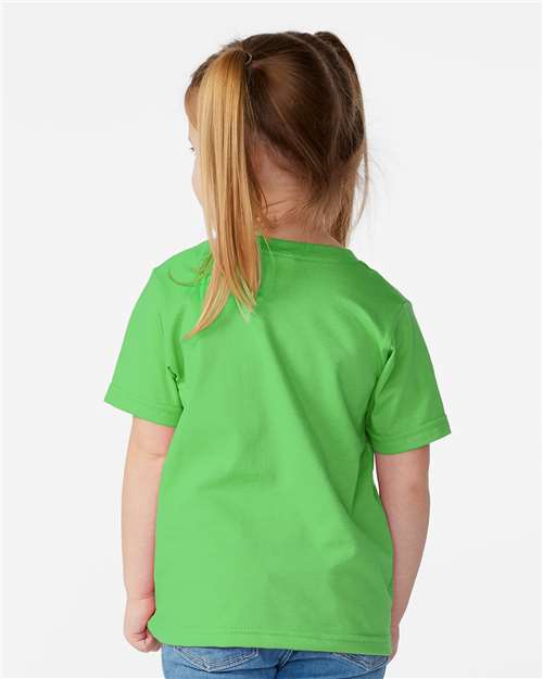 Toddler Fine Jersey Tee – On Model – Back