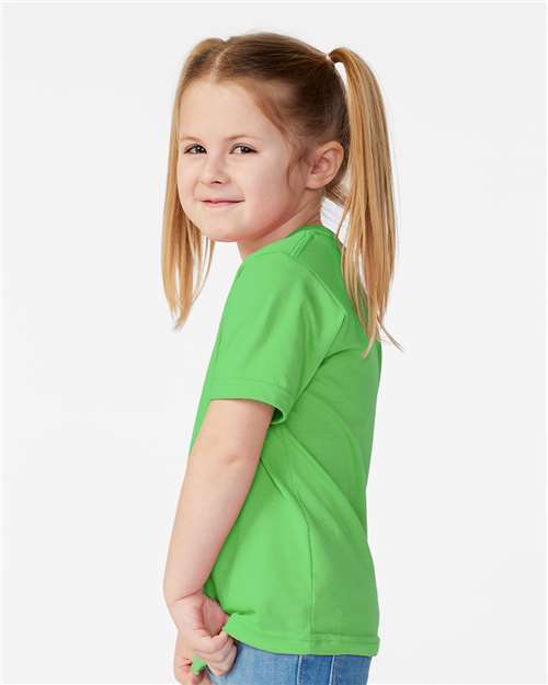 Toddler Fine Jersey Tee – On Model – Side