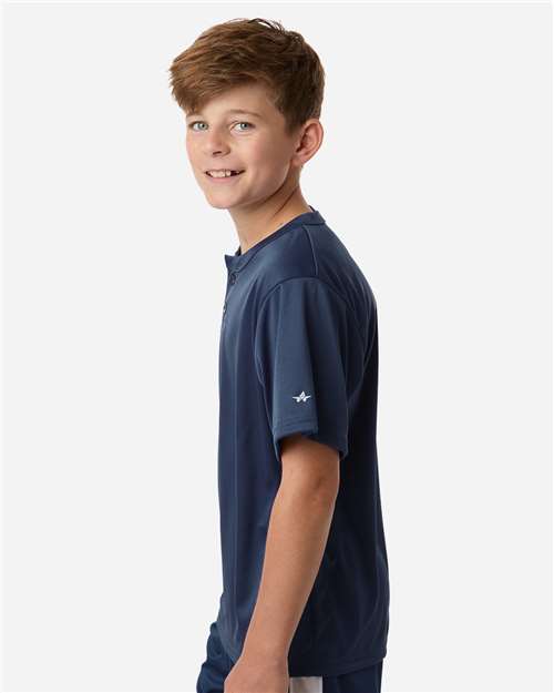 Youth B-Core Placket Jersey – On Model – Side