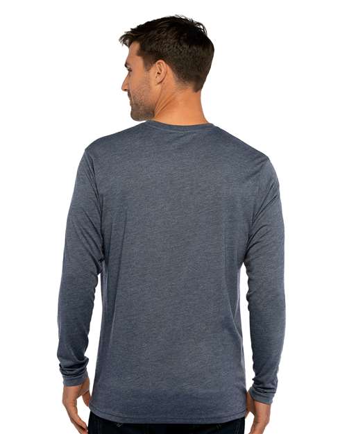 Unisex Triblend Long Sleeve Tee – On Model – Back