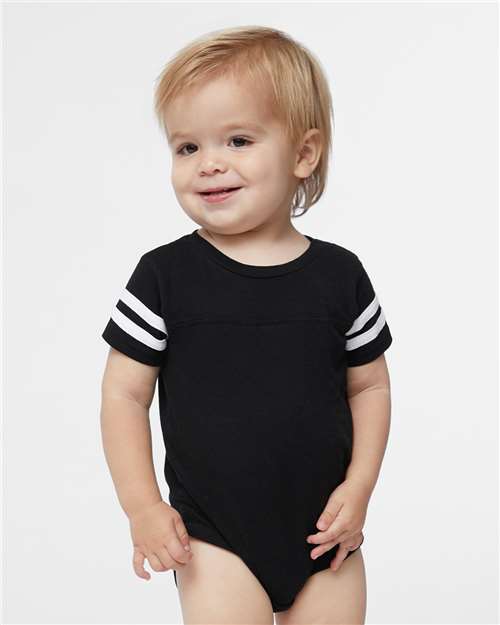 Infant Football Fine Jersey Bodysuit – On Model