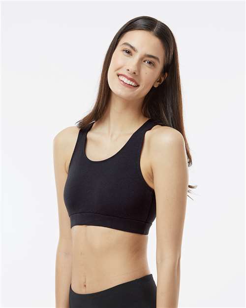 Women’s Support Your Team Sports Bra – On Model – Side