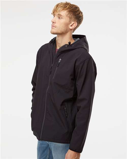 Men's Poly-Tech Soft Shell Jacket – On Model – Side