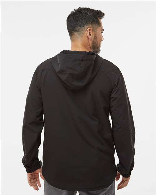 Men's Apex Soft Shell Hooded Jacket – On Model – Back