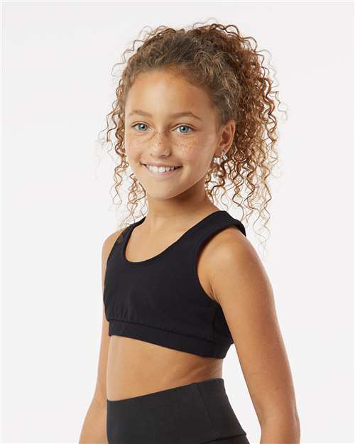 Girls Sports Bra – On Model – Side