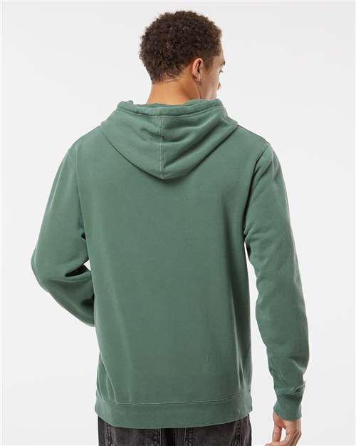 Unisex Midweight Pigment-Dyed Hooded Sweatshirt – On Model – Back