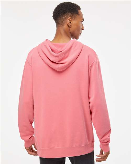 Unisex Midweight Pigment-Dyed Hooded Sweatshirt – On Model – Back