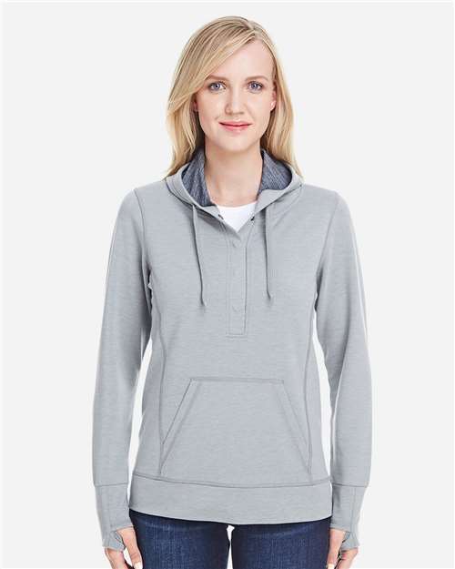 Women’s Omega Stretch Snap-Placket Hooded Sweatshirt
