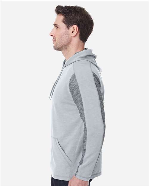 Men's Omega Stretch Hooded Sweatshirt – On Model – Side