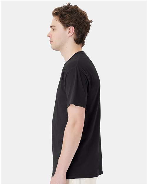 Unisex Garment-Dyed Pocket T-Shirt – On Model – Side