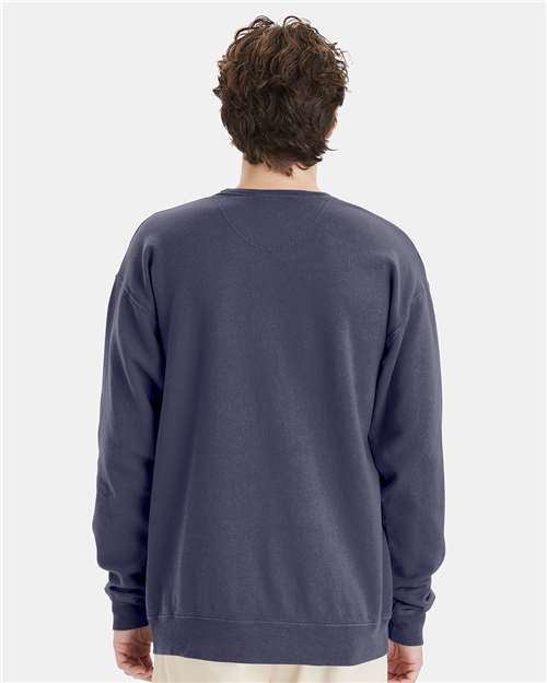 Unisex Garment-Dyed Crewneck Sweatshirt – On Model – Back
