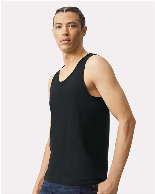 Unisex Fine Jersey Tank – On Model – Side