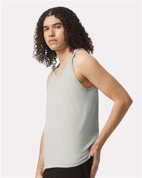 Unisex Fine Jersey Tank – On Model – Side