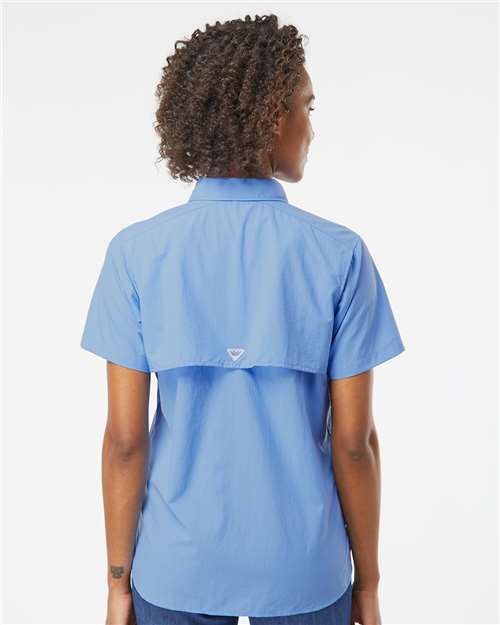 Women's PFG Bahama™ Short Sleeve Shirt – On Model – Back