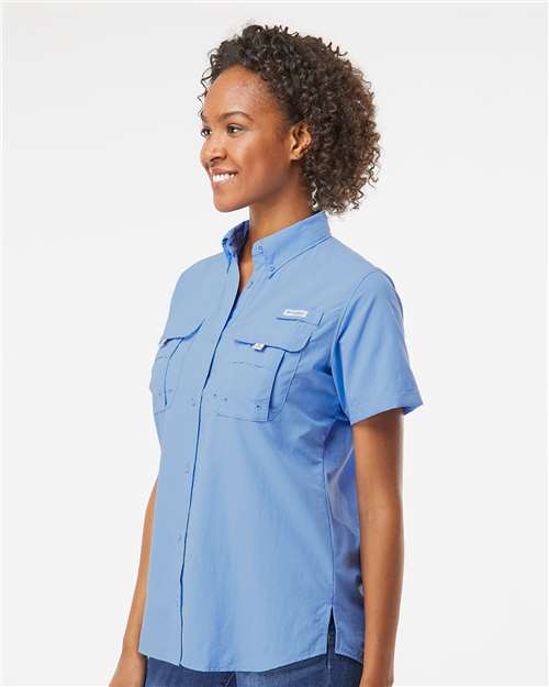 Women's PFG Bahama™ Short Sleeve Shirt – On Model – Side