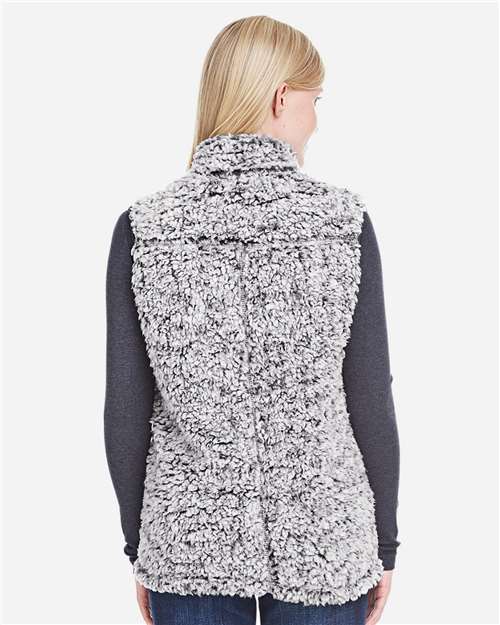 Women’s Epic Sherpa Full-Zip Vest – On Model – Back