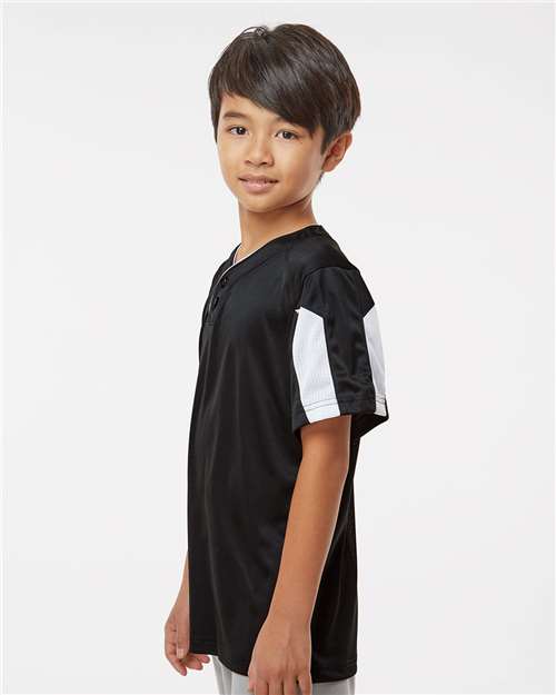 Youth Striker Placket – On Model – Side