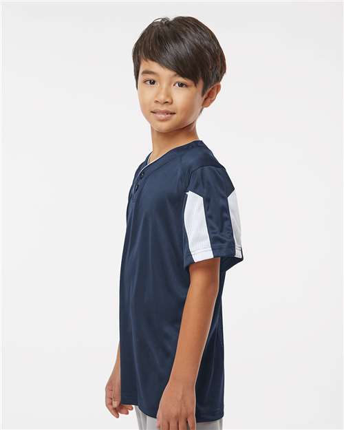 Youth Striker Placket – On Model – Side