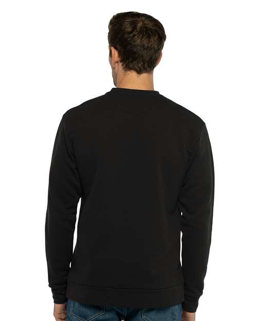 Unisex Santa Barbara Pocket Crewneck Sweatshirt – On Model – Back