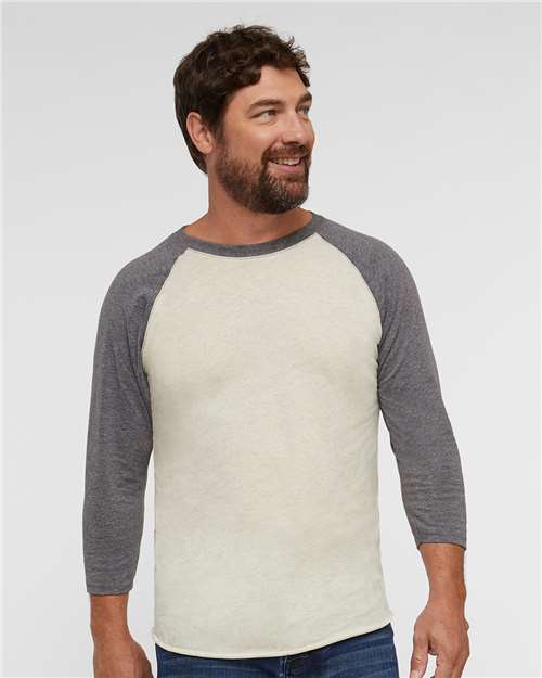 Unisex Baseball Fine Jersey Three-Quarter Sleeve Tee
