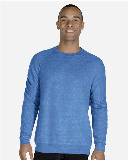 Unisex Snow Heather French Terry Crewneck Sweatshirt
