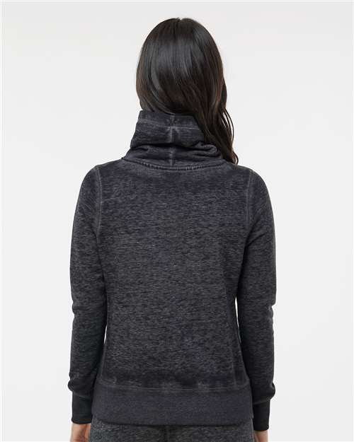 Women’s Zen Fleece Cowl Neck Sweatshirt – On Model – Back