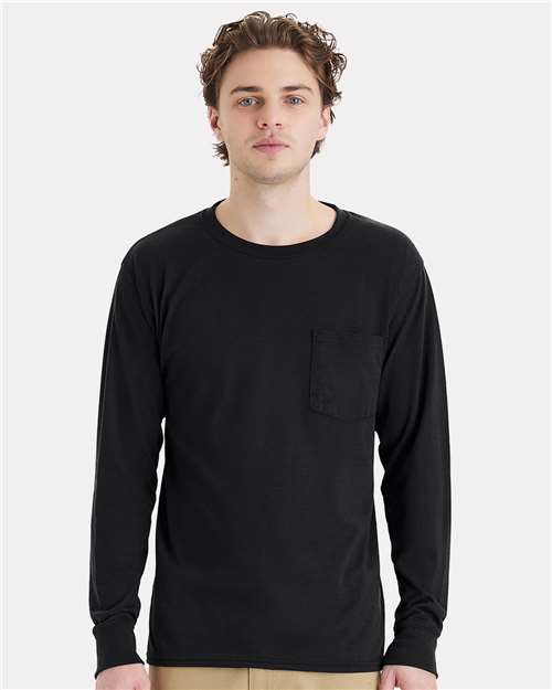 Unisex Workwear Long Sleeve Pocket T-Shirt
