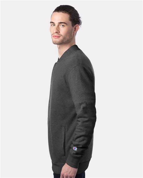Unisex Bomber Jacket – On Model – Side