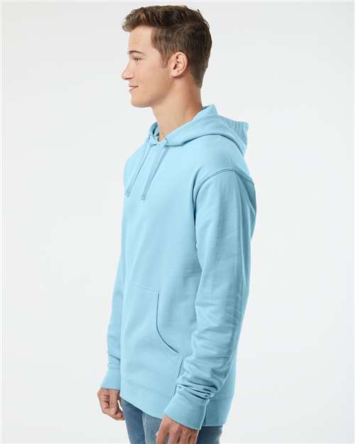 Unisex Midweight Hooded Sweatshirt – On Model – Side