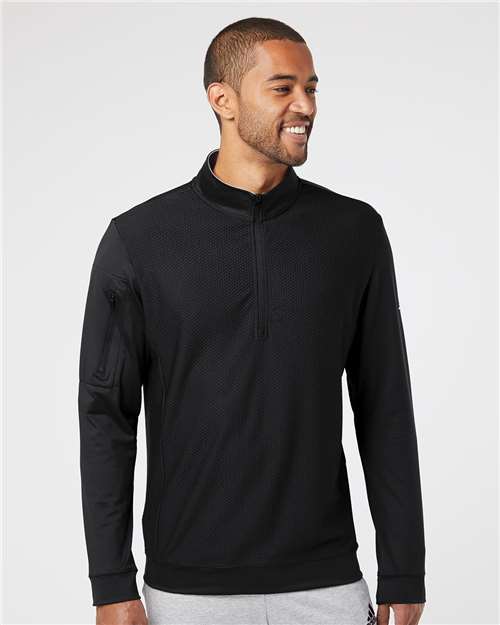 Men's Textured Quarter-Zip Pullover