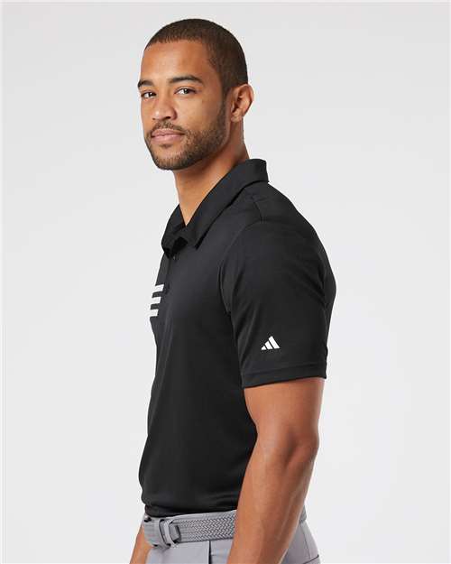 Men's 3-Stripes Chest Polo – On Model – Side