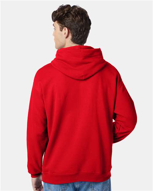 Unisex EcoSmart® Hooded Sweatshirt – On Model – Back
