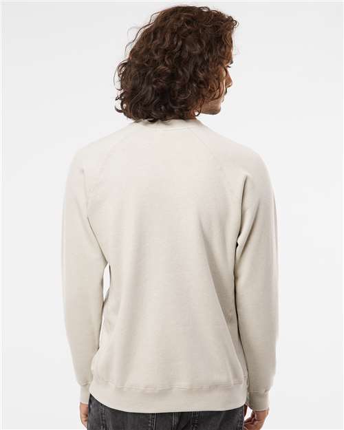 Unisex Special Blend Raglan Crewneck Sweatshirt – On Model – Back