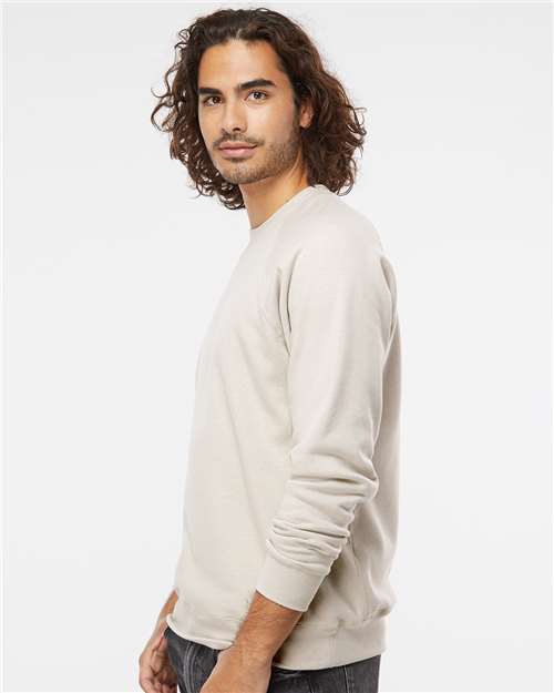 Unisex Special Blend Raglan Crewneck Sweatshirt – On Model – Side