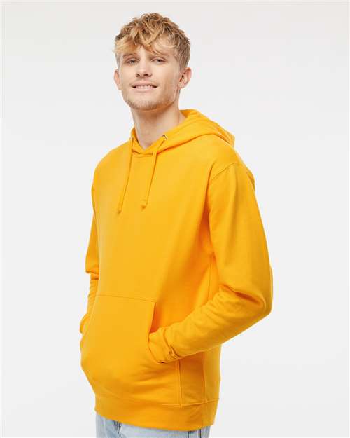 Unisex Midweight Hooded Sweatshirt – On Model – Side